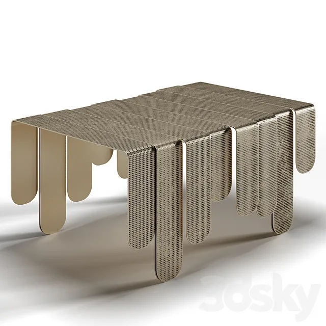 Brass coffee table XILO by DE CASTELLI Free Download