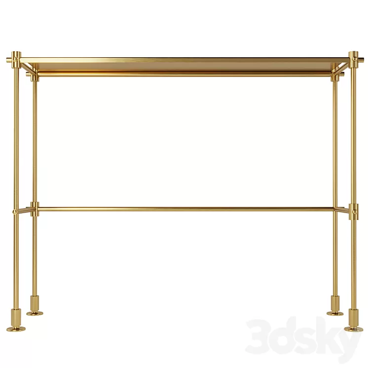 Brass dressing table art. 26215 by Pikartlights 3D Model