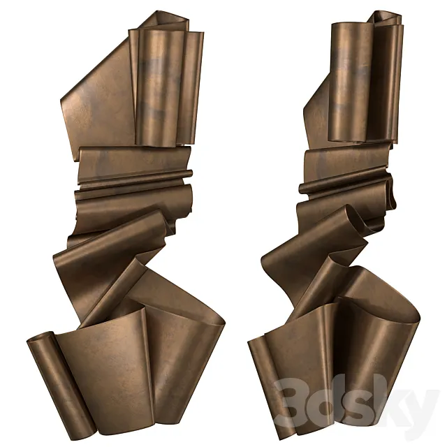 Brass Landscape 230608 by Martha Sturdy 3D Model