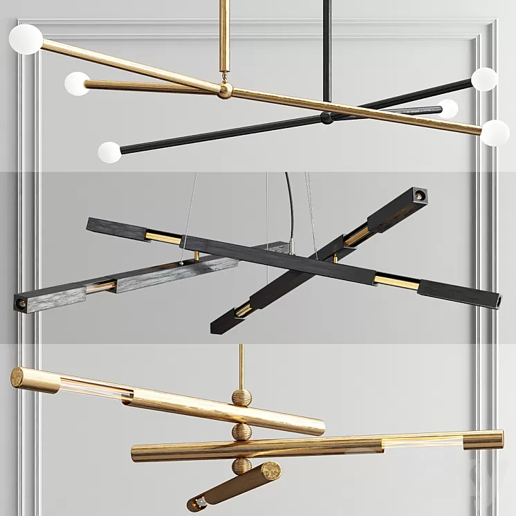 Brass System Chandelier - 3 type