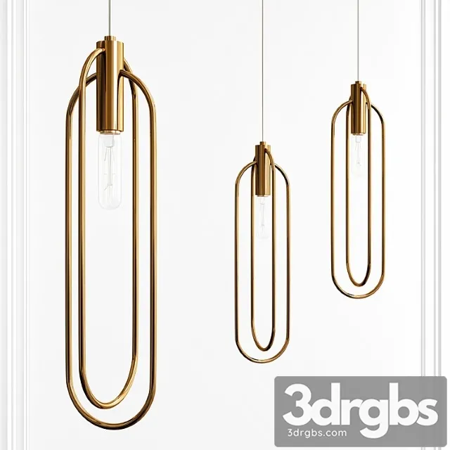 Brass tube hanger 3D Model Free