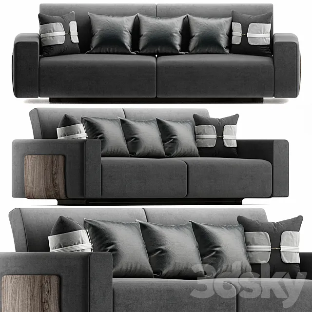 BRASS VINTAGE SOFA -DJ326 - MAICASS FURNITURE 3DModel