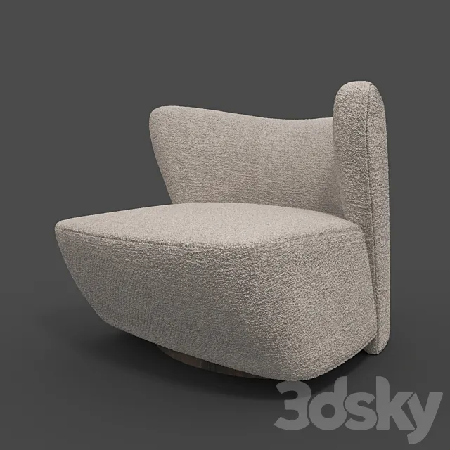 Brazilian Lounge Chair by Juliana Lima Vasconcellos and Matheus Barreto 3DModel
