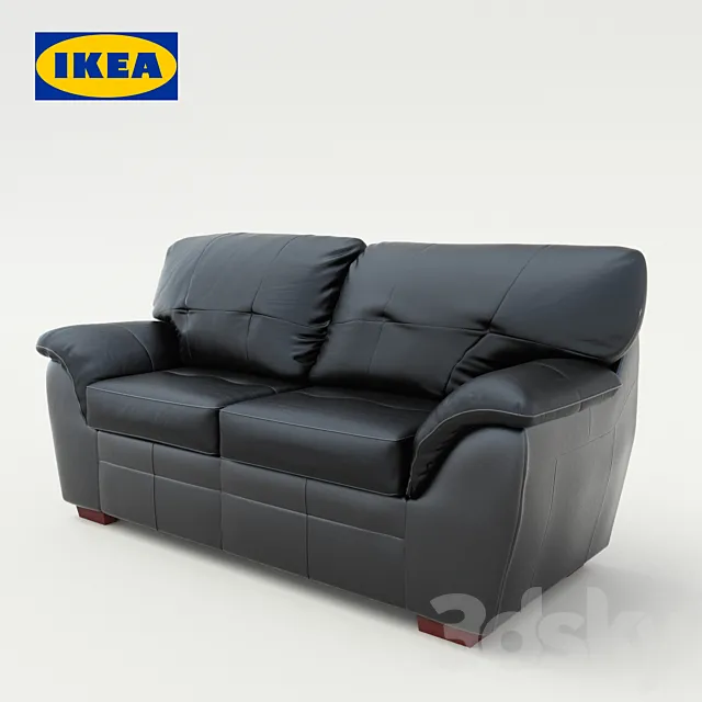 B?RBU Sofa Bed 2-seater. black 3DModel