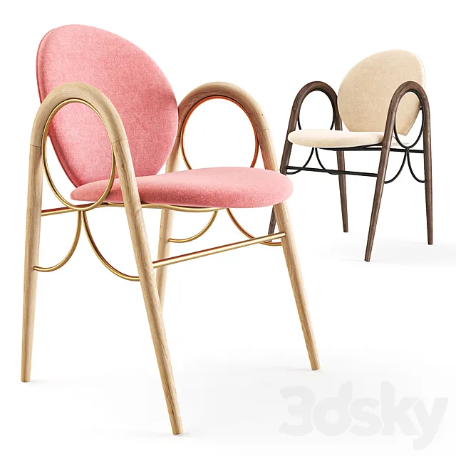 Brdr. Kruger arkade chair 3D Model