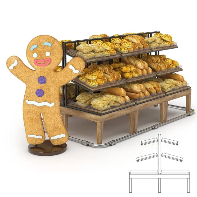 Bread Rack 3D Model