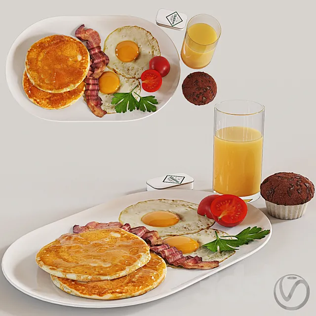 Breakfast 3D Model