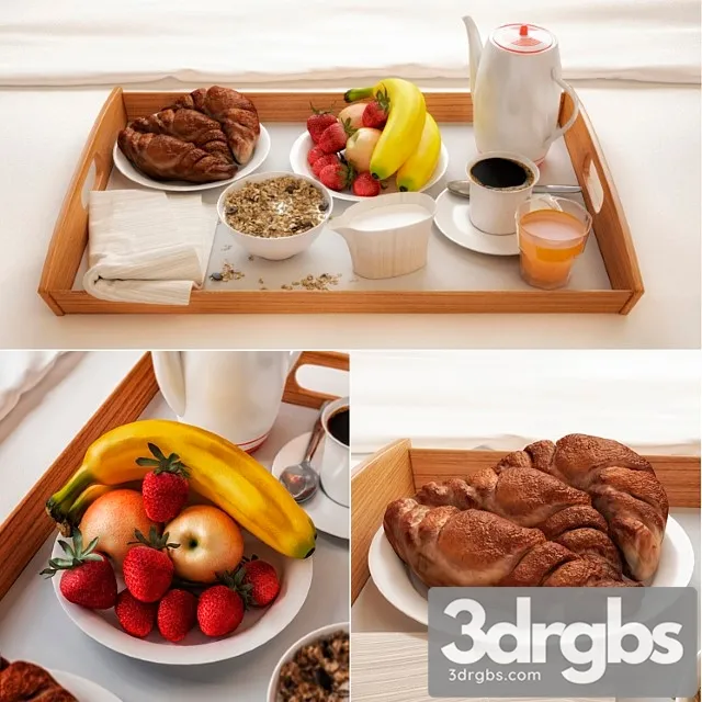 Breakfast in bed2 3D Model Free