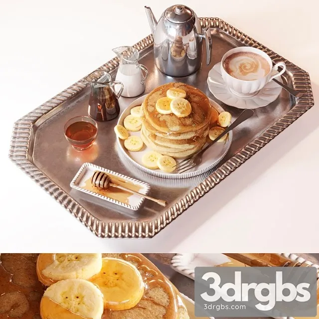 Breakfast in bed_4 3D Model Free