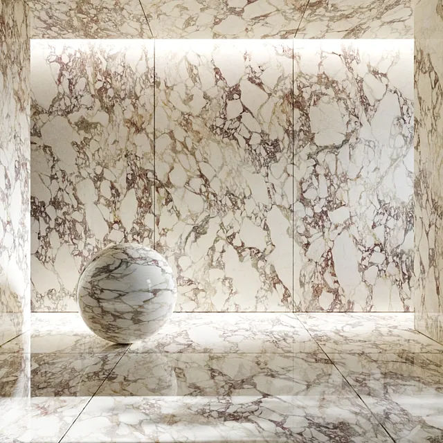 Breccia medicea porcelain tile 3D Model