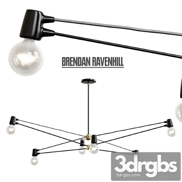 Brendan Ravenhill Cord Chandelier 1 3D Model Free