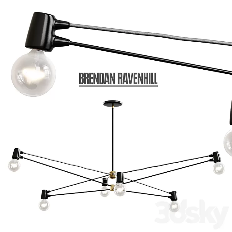 Brendan Ravenhill / Cord Chandelier 3D Model