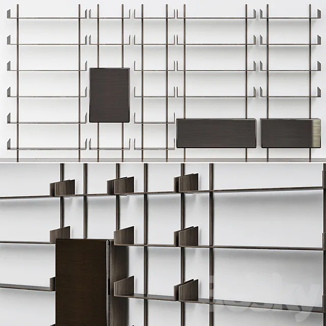 Brera bookcase gallotti & radice 3DModel