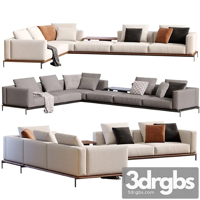 Brera Sofa By Poliform 2 3D Model Free
