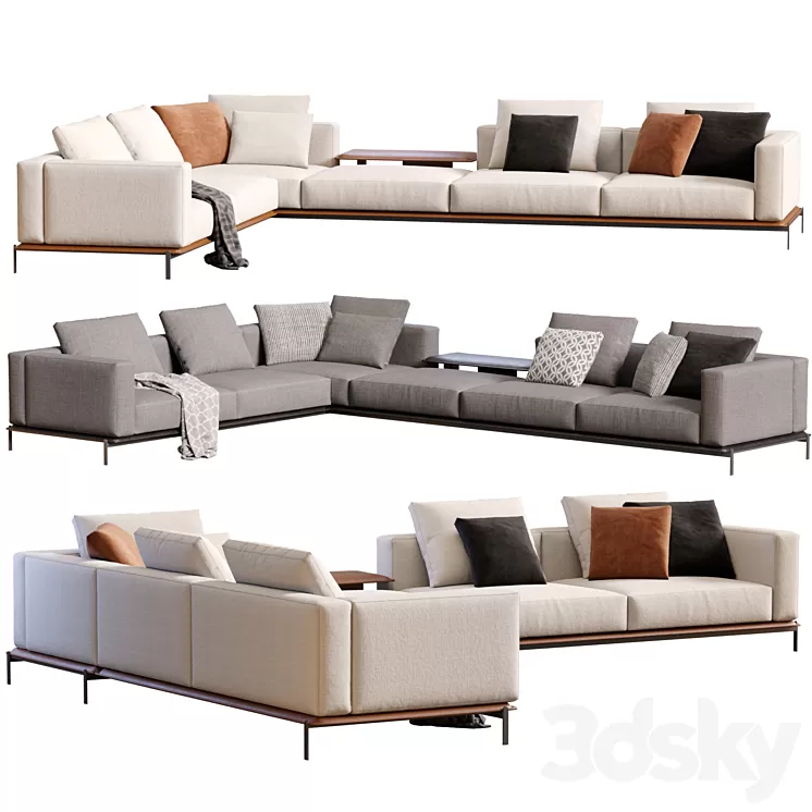 Brera Sofa By Poliform 3D Model Free