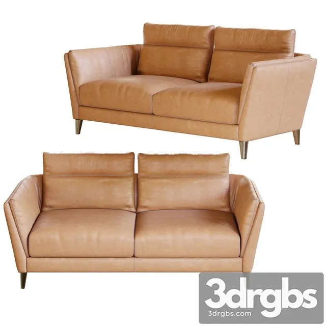 Bretagne 2 Seater Sofa by Poltrona Frau 3D Model Free