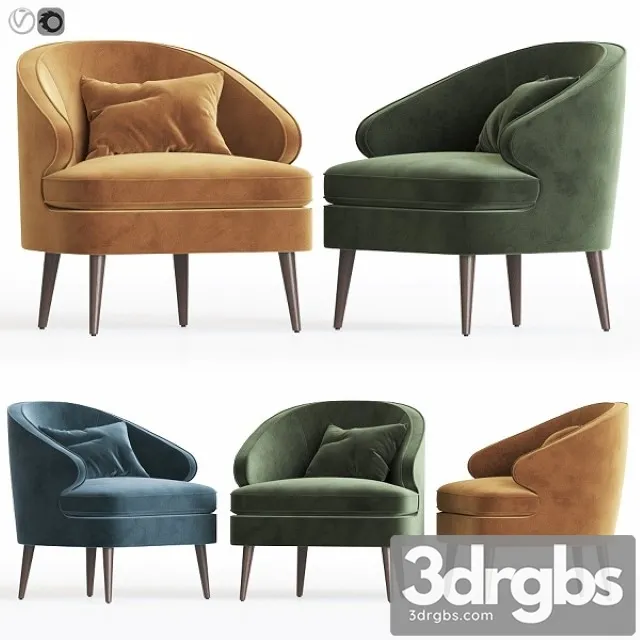 Brevik Armchair Dantonehome 3D Model Free