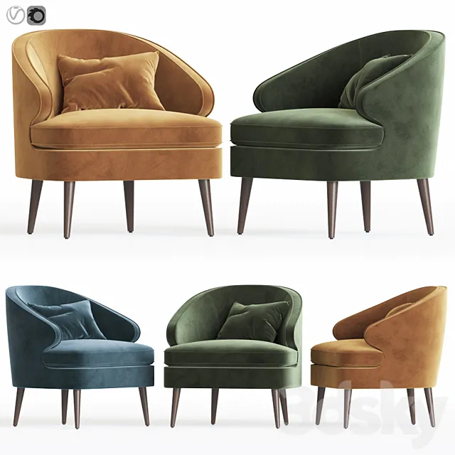 Brevik armchair dantonehome 3DModel