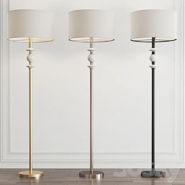 Briar Rose Floor Lamp by Dimond 3D Model