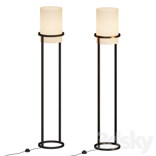 Bricelyn Floor Lamp by Orren Ellis 3D Model