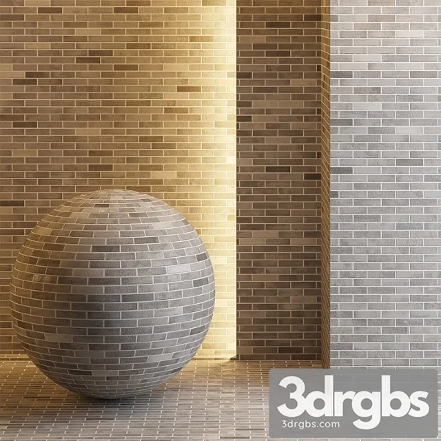 Brick Biege 3D Model Free