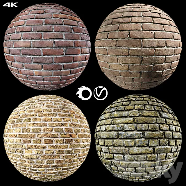 brick collection 01 3D Model
