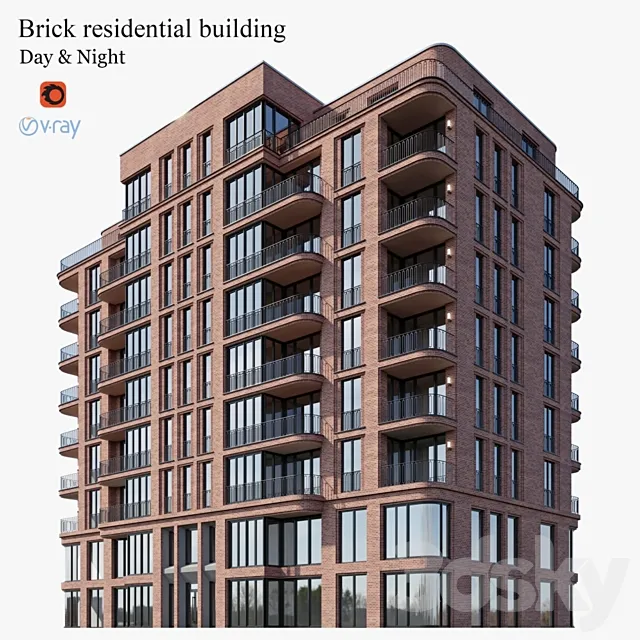 Brick house 3DModel