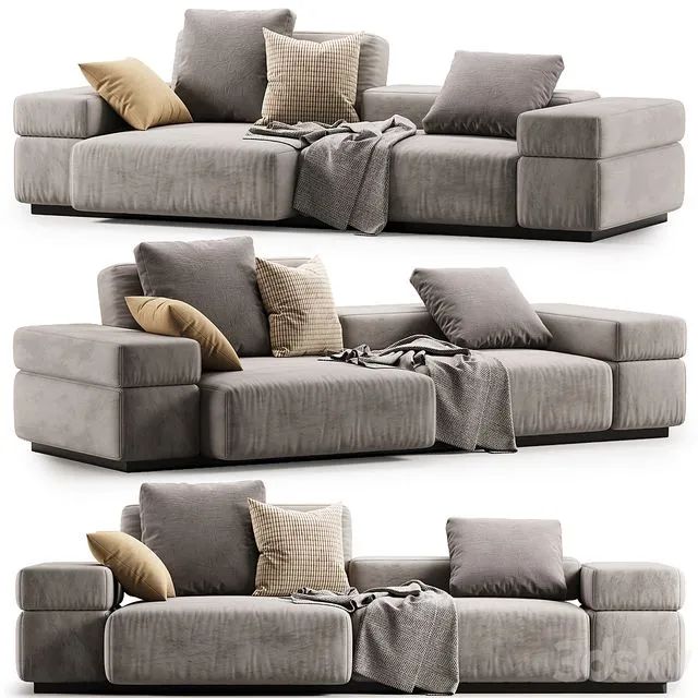 Brick Lane Two Seater Sofa 3D Model