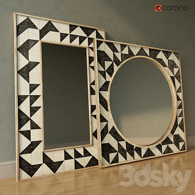 Brick Mosaic Mirrors by Anthropologie 3DModel