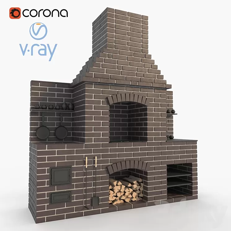Brick oven 3D Model