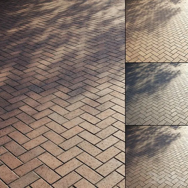 Brick paving slabs Type 2 3D Model