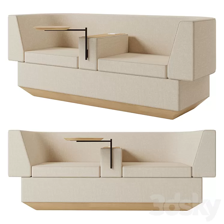 Brick Sofa by Joao Teixeira 3D Model
