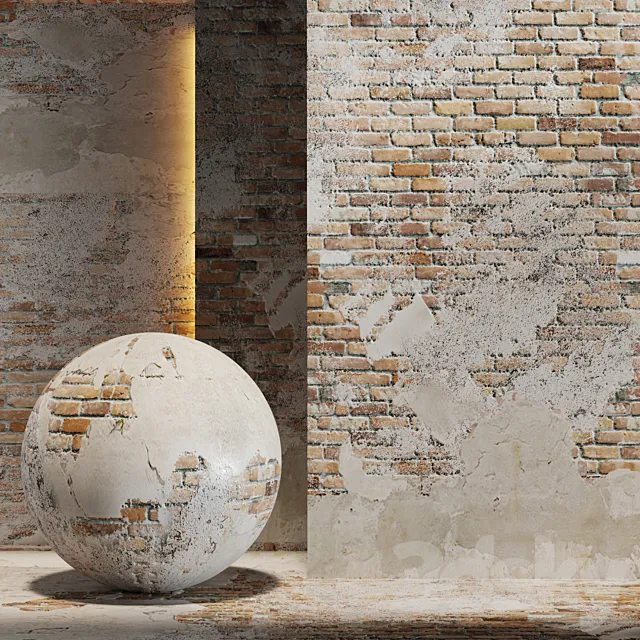 Brick stucco 3D Model