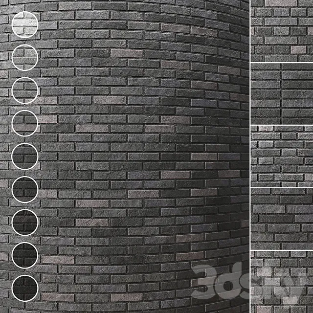 Brick wall 005 3D Model