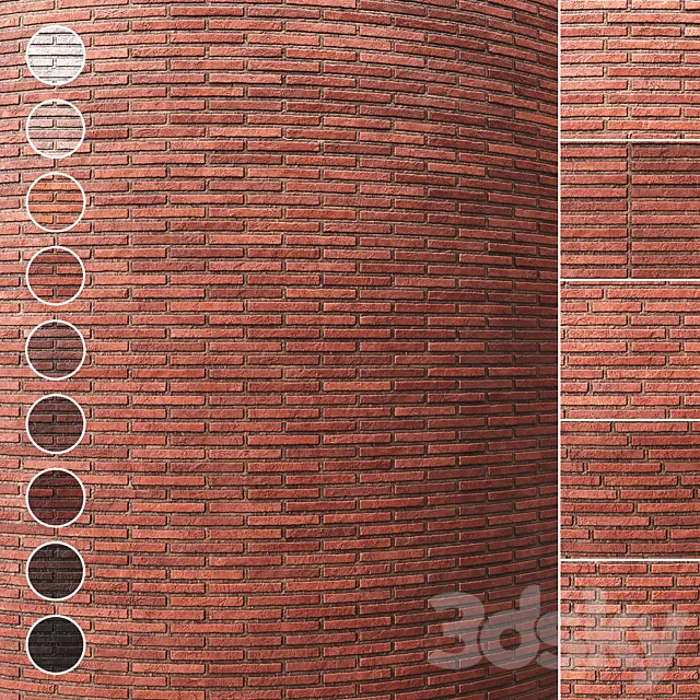 Brick wall 012 3D Model