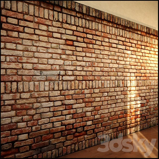 Brick wall 3D Model