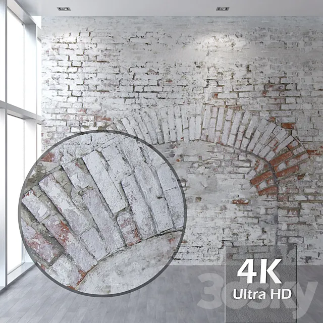 Brick wall 59 (with a blocked arch) 3D Model