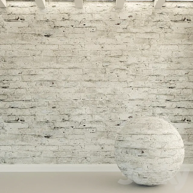 Brick wall. Old brick. 109 3D Model