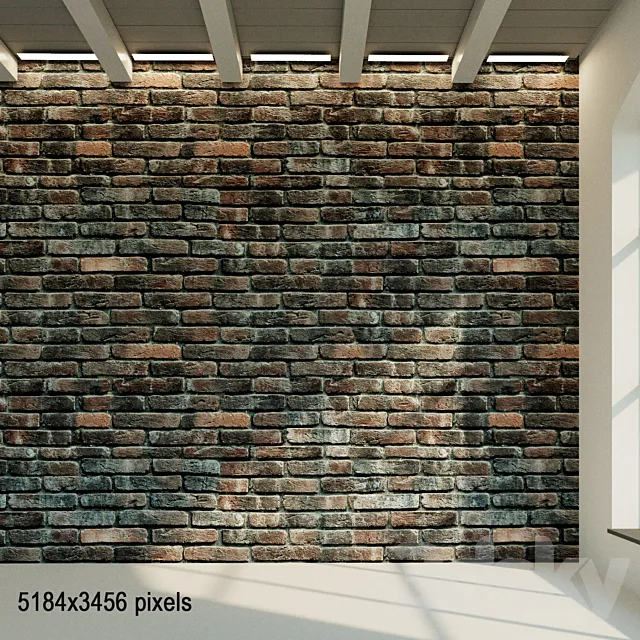 Brick wall. Old brick. 37 3D Model