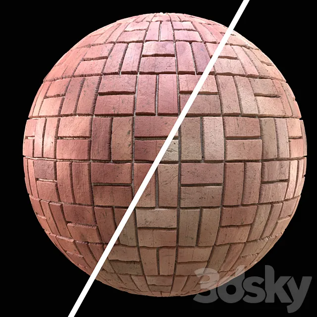brick wall PBR texture vol 05 3D Model
