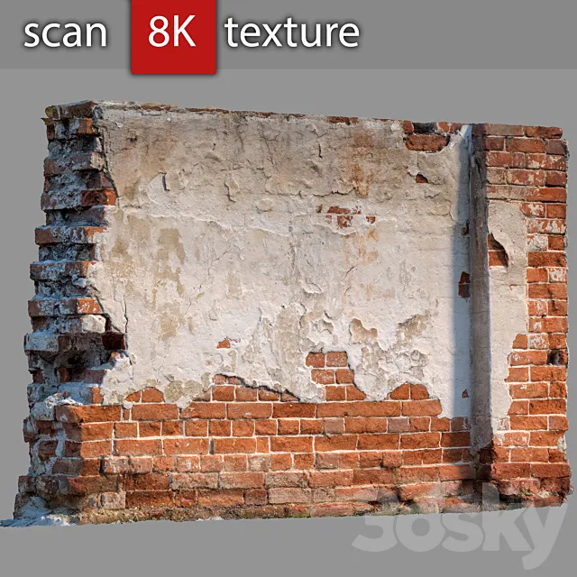 Brick wall with destruction 61 Free Download