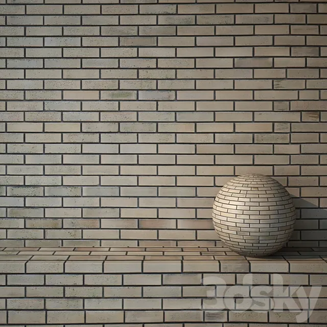 Brick yellow 155 3D Model
