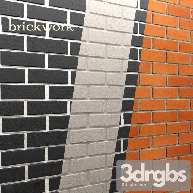 Bricks Wall QM01 3D Model Free