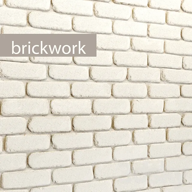 BrickworkBrickwork. brick. white. stone. stone decorative wall 3DModel