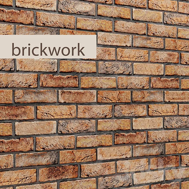 Brickworkbrickwork. stonework. brick. loft. aged. set. collection. decorative. panel. walls 3DModel