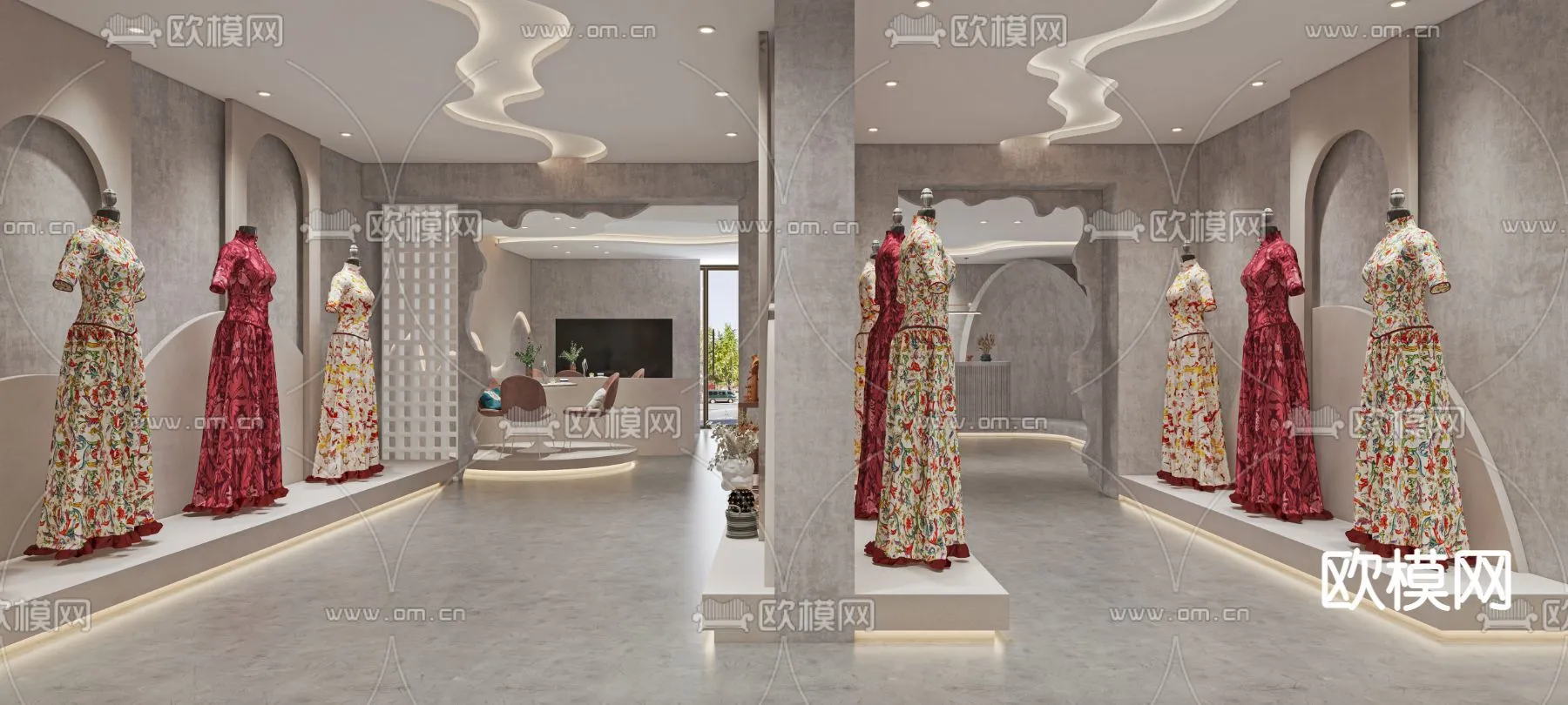 Bridal Shop - Wedding Store - Interior Desgin 3D Scene - 001