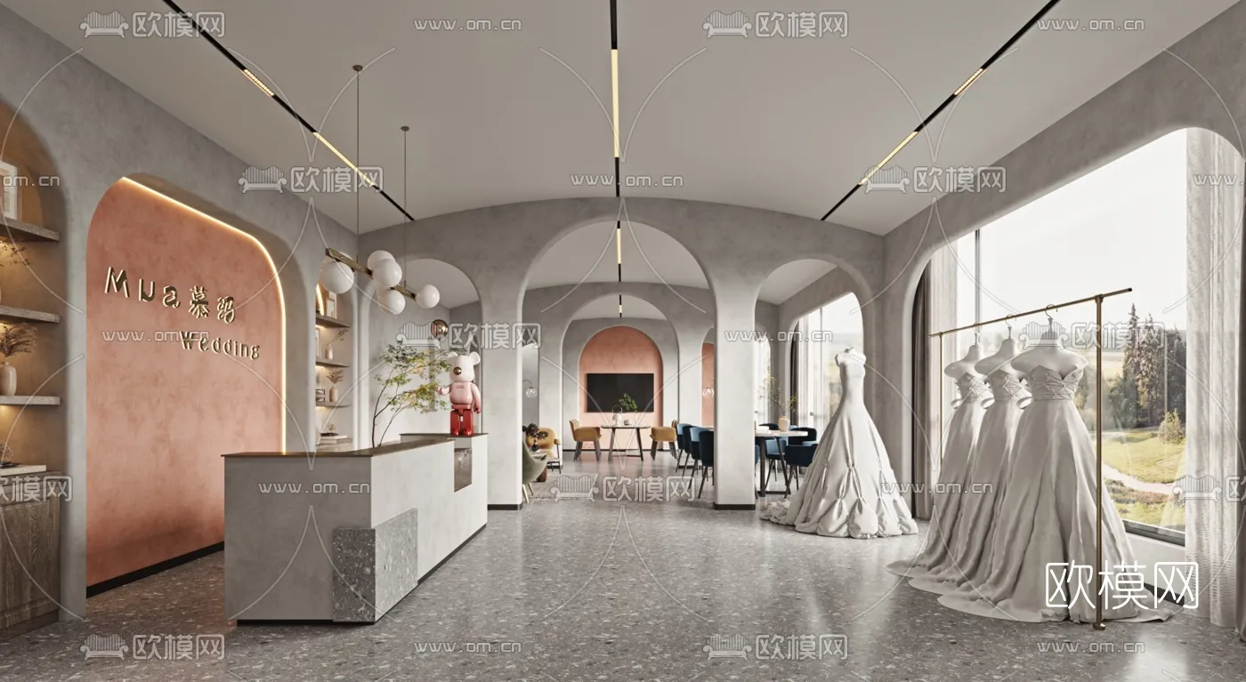 Bridal Shop - Wedding Store - Interior Desgin 3D Scene - 002