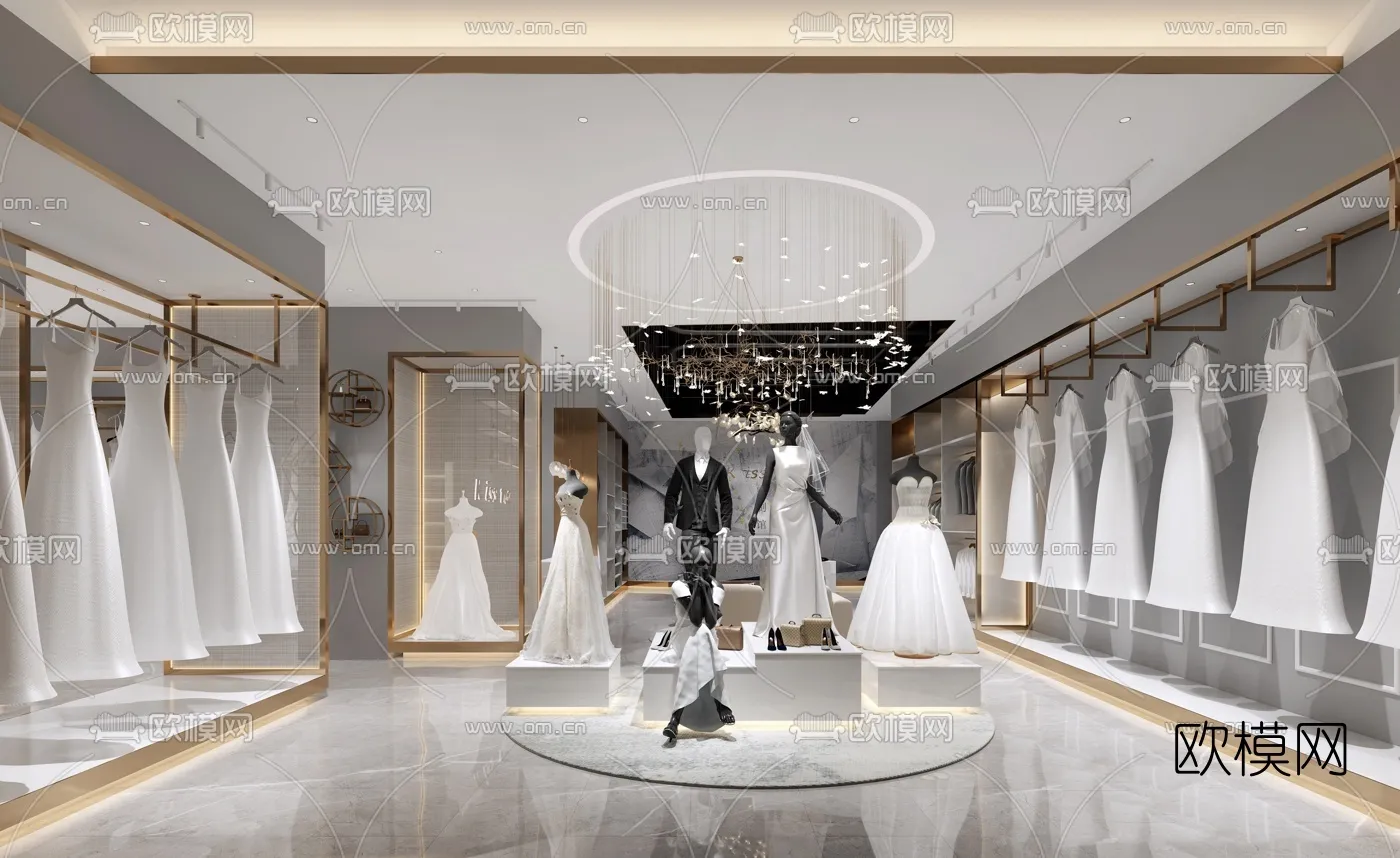 Bridal Shop - Wedding Store - Interior Desgin 3D Scene - 008