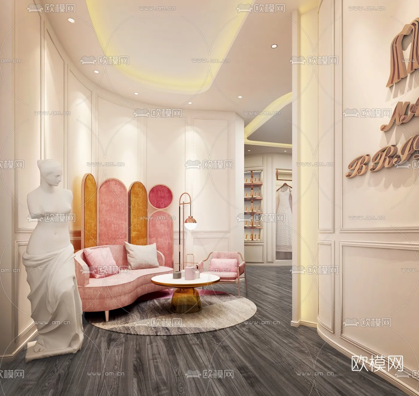 Bridal Shop - Wedding Store - Interior Desgin 3D Scene - 012