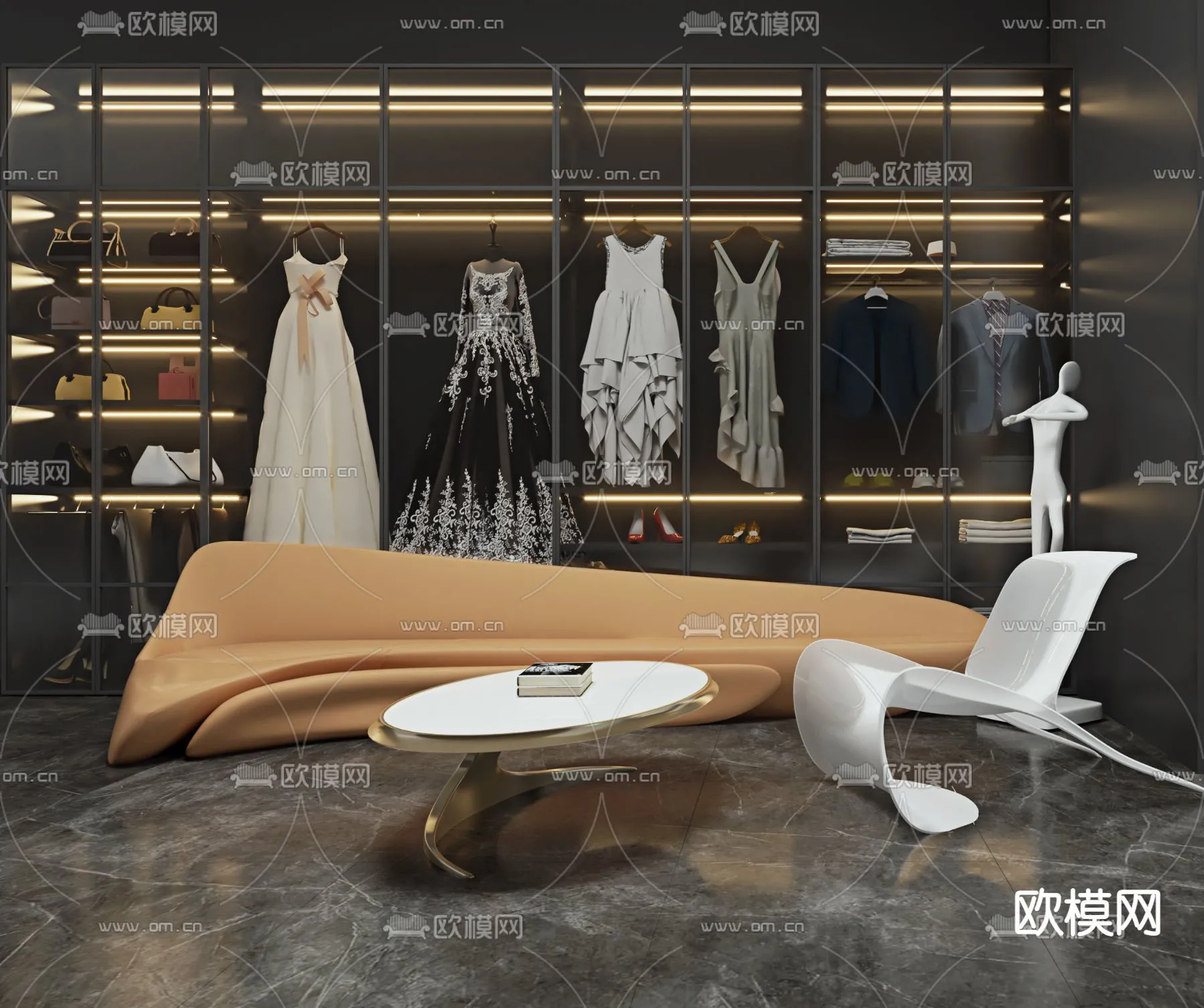 Bridal Shop - Wedding Store - Interior Desgin 3D Scene - 014
